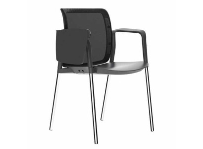 Fauteuil moderne de haute qualité, design élégant, fauteuil noir de bureau.